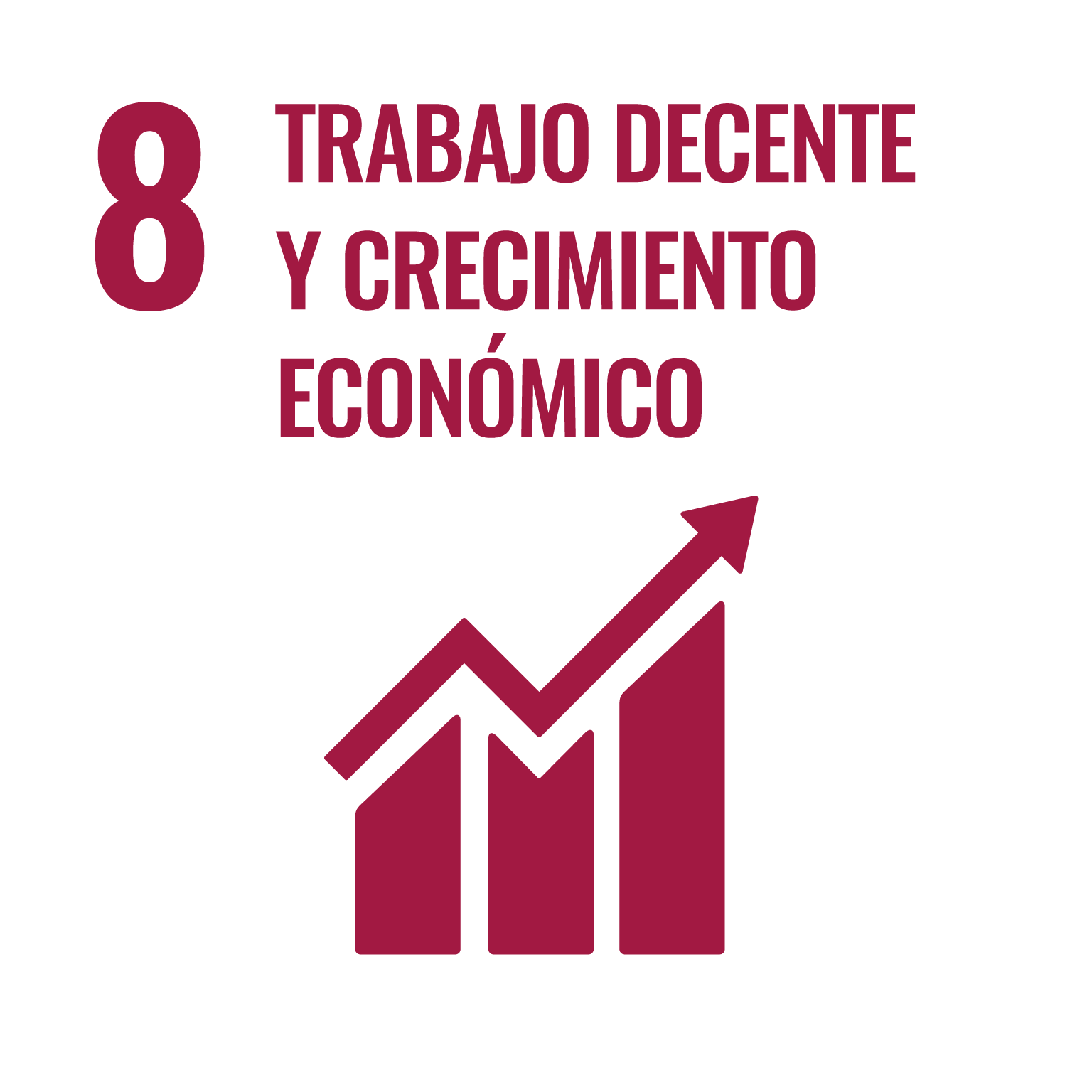 Icono del Objetivo de Desarrollo Sostenible Trabajo decente y crecimiento económico